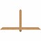 Ekena Millwork Eugene Smooth Timber Gable Bracket, Western Red Cedar, 60"W x 30"H x 3 1/2"D x 3 1/2"F, 12/12 Pitch GBW060X30X0404EUG00SWR - alternate 1